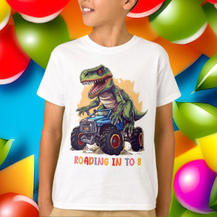 Camiseta chicos geniales 8º prehistórico de dinosaurio de c