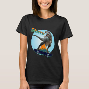 Camiseta Chicos geniales monopatín T Rex Dinosaurio Skatebo