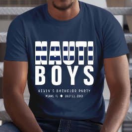 Camiseta Chicos Nauti divertida fiesta de soltero náutica