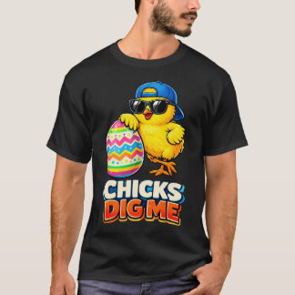Camiseta Chicos Pascua Lindos Pollitos Me Gustan Chicos Pas