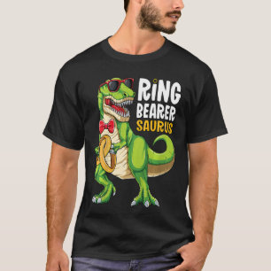 Camiseta Chicos Ring Dude Niños T Rex Wedding Party Ring Be