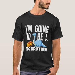 Camiseta Chicos, voy a ser un gran hermano Dino Dinosaur