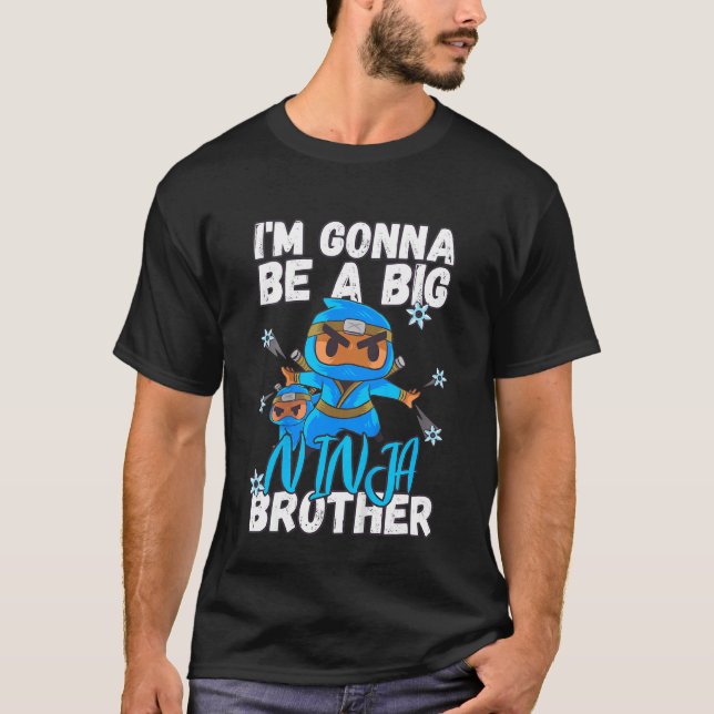 Camiseta Chicos, voy a ser un hermano nuevo de Ninja (Anverso)