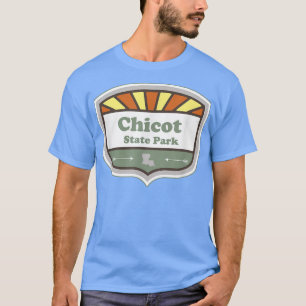 Camiseta Chicot State Park Louisiana LA Sunburst Badge Vaca