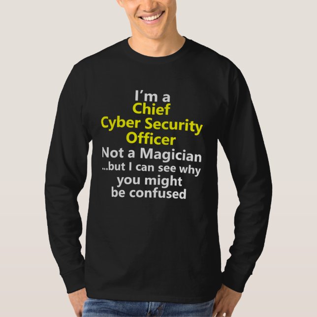 Camiseta Chief Cyber Security Officer Director Manager Job  (Anverso)