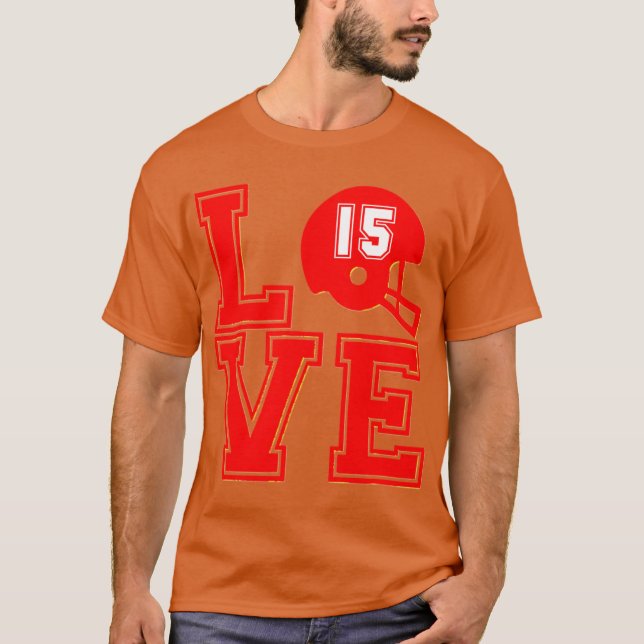 Camiseta Chief Love Kansas City Pajamas Quarterback Patrick (Anverso)