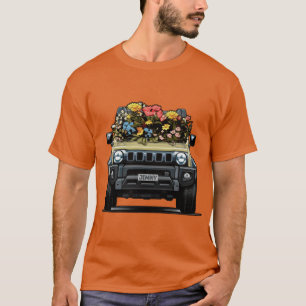 Camiseta Chiffon Marfil Jimny Flower Power divertido