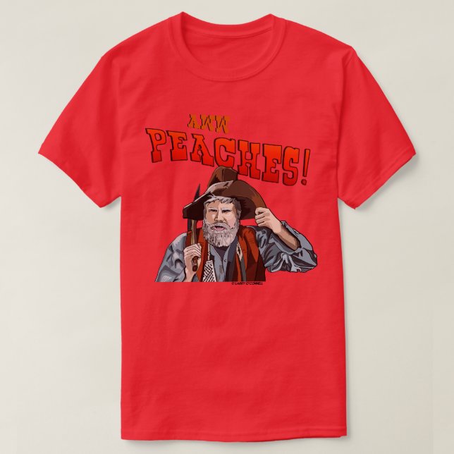 Camiseta Chiggins Aww Peaches (Diseño del anverso)