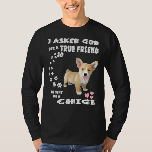Camiseta Chigi Dog Costume Corgi Chihuahua Mamá Papá Chigi (Anverso)