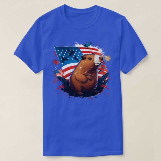 Camiseta Chigüiro 4 de julio (Diseño del anverso)