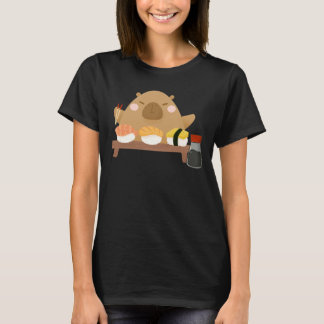 Camiseta Chigüiro con sushi