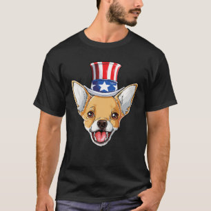 Camiseta Chihuahua 4 De Julio Tío Sam Niños Muchachos Amer