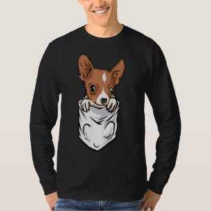 Camiseta Chihuahua Adorable Al Estilo De Bolsillo