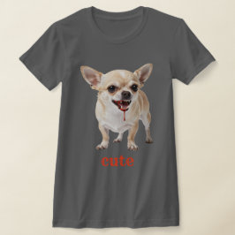 Camiseta Chihuahua Agresivo Malvado Personalizado Lindo