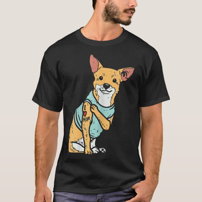 Camiseta Chihuahua ama a la madre Tattoo Chiwawa (Anverso)