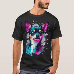 Camiseta Chihuahua Amantes de la colorida explosión