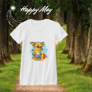 Camiseta Chihuahua amarillo, curioso perro Mascota color bl
