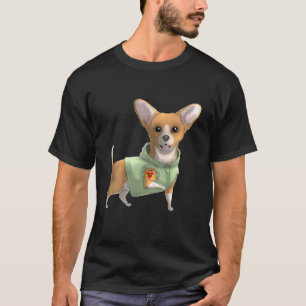 Camiseta Chihuahua amo a mamá tatuaje perro divertido día d