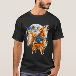 Camiseta Chihuahua aullando a la luna vintage divertido tre