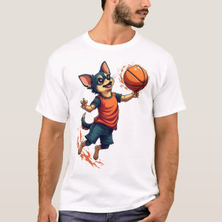 Camiseta Chihuahua  Basketball  Player  Sport  Dunk