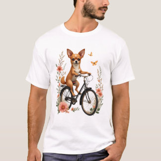 Camiseta Chihuahua  Bike  Bicycle  Dog  Cycling