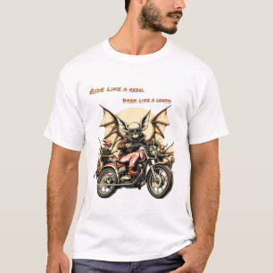 Camiseta Chihuahua Biker con alas de murciélago