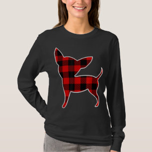 Camiseta Chihuahua Búfalo Rojo Tapado Perro Coronando PJ Fa