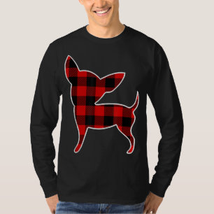 Camiseta Chihuahua Búfalo Rojo Tapado Perro Coronando PJ Fa