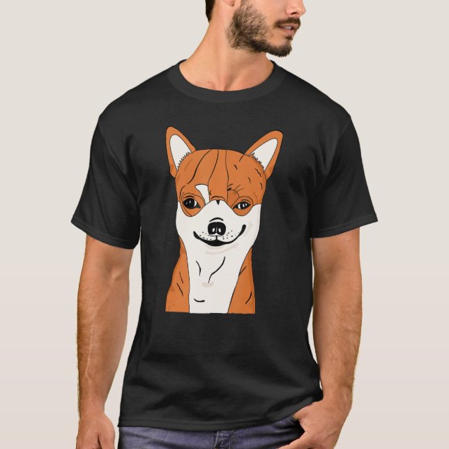 Camiseta Chihuahua Cara sonriente chihuahua (Anverso)