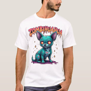 Camiseta Chihuahua Chi Chichi Chiwawa Perro Zombie Hallowee