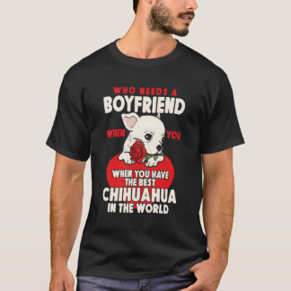 Camiseta Chihuahua Chihuahueã±O Quien Necesita Un Amigo Cua