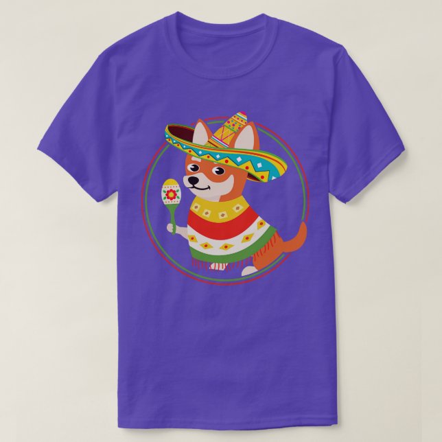 Camiseta Chihuahua Cinco De Mayo (Diseño del anverso)