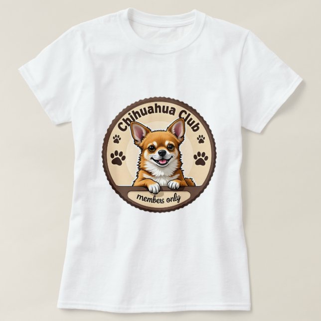 Camiseta Chihuahua 'Club - Solo miembros' (Diseño del anverso)
