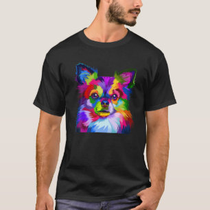Camiseta Chihuahua colorida, perro lindo, amante de Chihuah