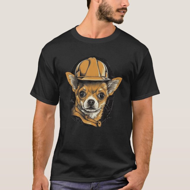 Camiseta Chihuahua Construction Worker Construction Excavat (Anverso)