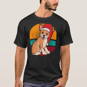 Camiseta Chihuahua Cuppy Dog Santa Hat