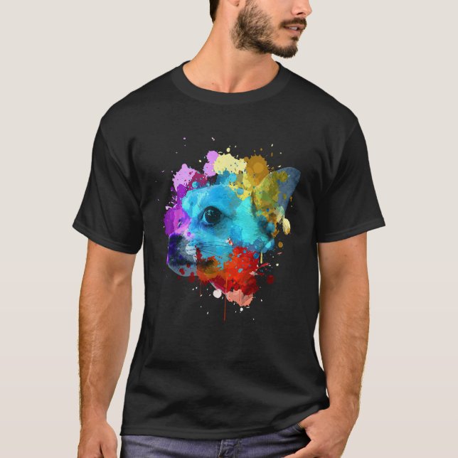 Camiseta Chihuahua Cuta Para Hombres Mujeres Acuarela Cara  (Anverso)