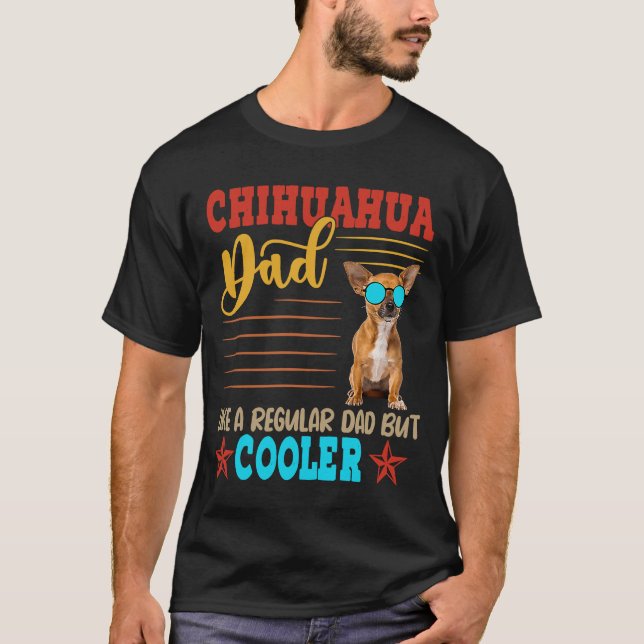 Camiseta Chihuahua Dad Definición de gafas de sol de perro  (Anverso)