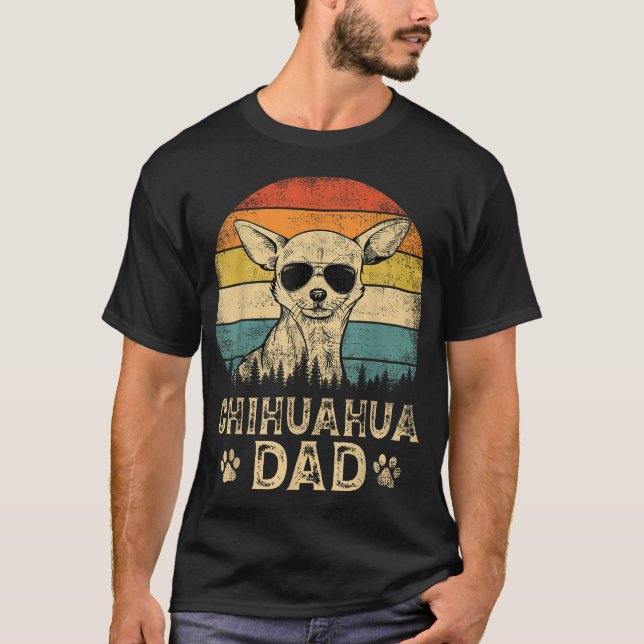 Camiseta Chihuahua Dad Dog Ama El Día Del Padre (Anverso)