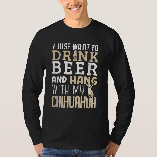 Camiseta Chihuahua Dad es un regalo para los amantes de los (Anverso)