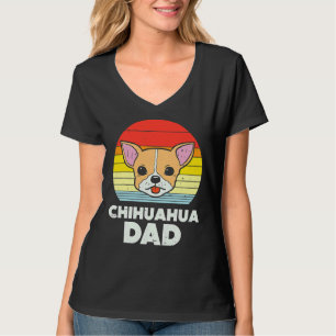 Camiseta Chihuahua Dad Sunset Retro Chiwawa Dog