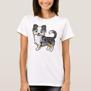 Camiseta Chihuahua de dibujos animados lindos de abrigo lar