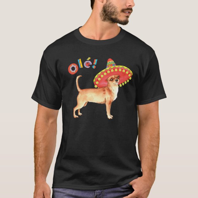 Camiseta Chihuahua de la fiesta (Anverso)