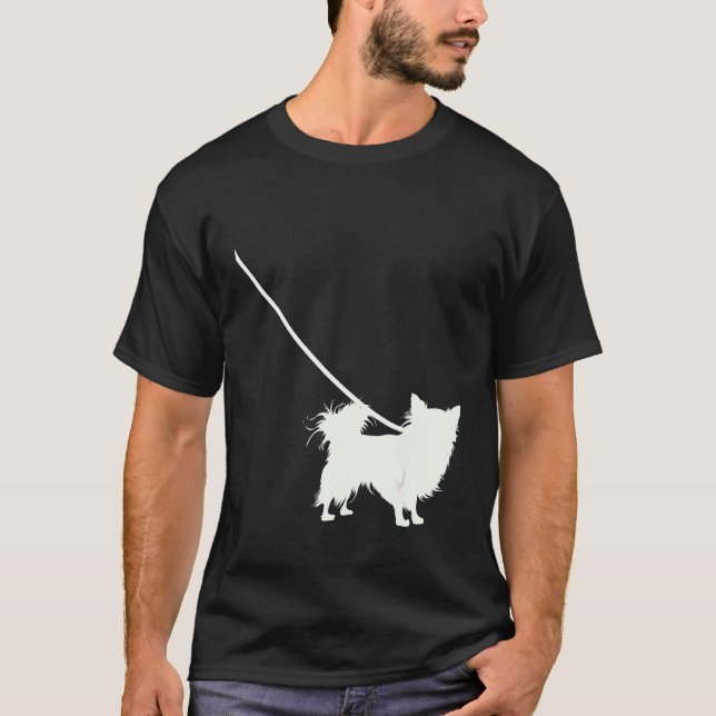 Camiseta Chihuahua, De Larga Esperanza, En Un Mascota De Pe (Anverso)