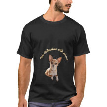 Camiseta Chihuahua de moda con gafas