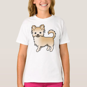 Camiseta Chihuahua de pelaje largo cervato perro de dibujos