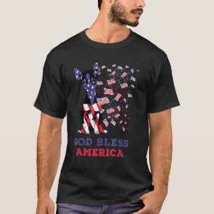 Camiseta Chihuahua Dios bendiga a los Estados Unidos: Bande