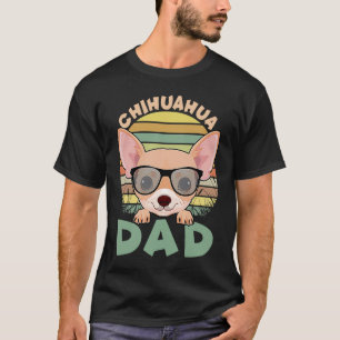 Camiseta Chihuahua Dog Dad Sunset Vintage Mejor Chihuahua D