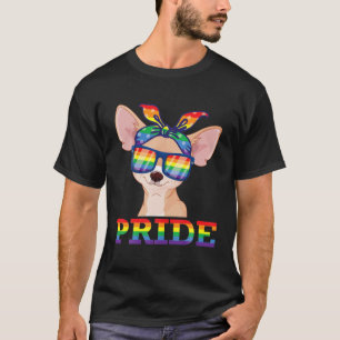 Camiseta Chihuahua Dog Feliz mes LGBT Apoyo a la toma de co