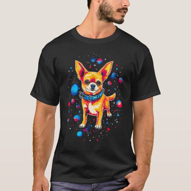 Camiseta Chihuahua Dog in Space (Anverso)